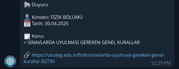 buu duyuru bot